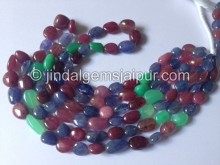 Multi Stone Smooth Nuggets Shape Beads